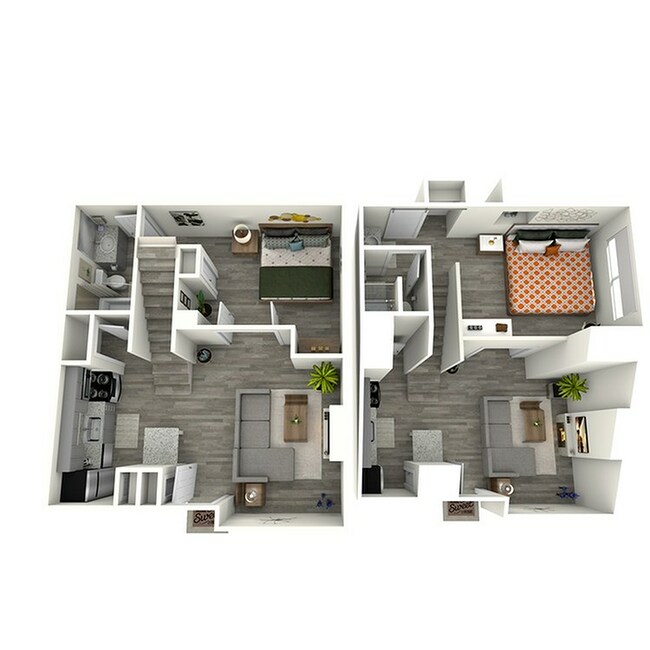 2 Bedroom floor plan